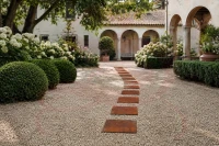 PASSO DA GIARDINO IN LAMIERA QUADRO 30X30
